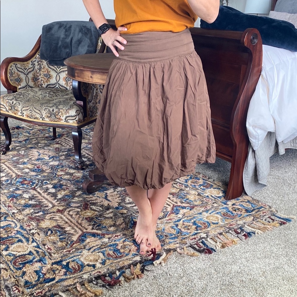 Brown Studio Y bubble skirt.